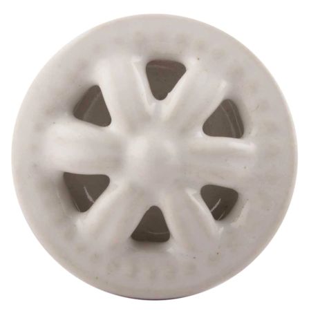 White Ceramic Flower Cabinet Knobs Online